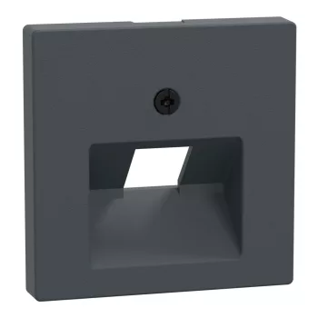   Schneider Electric Merten 298314 fedlap, döntött kivitelű 1xRJ45 aljzathoz, feliratozható  antracit - System-M (M-Plan / M-Pure / M-Smart)