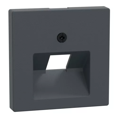 Schneider Electric Merten 298314 fedlap, döntött kivitelű 1xRJ45 aljzathoz, feliratozható  antracit - System-M (M-Plan / M-Pure / M-Smart)