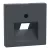 Schneider Electric Merten 298314 fedlap, döntött kivitelű 1xRJ45 aljzathoz, feliratozható  antracit - System-M (M-Plan / M-Pure / M-Smart)
