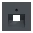 Schneider Electric Merten 298314 Fedlap, 1xRJ45 aljzathoz, döntött, System-M, antracit