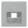 Schneider Electric Merten 298360 Fedlap, 1xRJ45 aljzathoz, döntött, System-M, alumínium