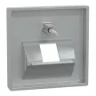 Schneider Electric Merten 298360 Fedlap, 1xRJ45 aljzathoz, döntött, System-M, alumínium