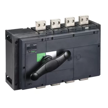   Schneider Electric, 31331, szakaszolókapcsoló 4P 800A 690V AC 50/60 Hz, fekete rotációs hajtással, Interpact INS800 (Schneider 31331)