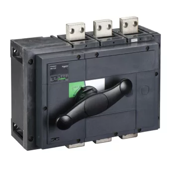   Schneider Electric, 31334, szakaszolókapcsoló 3P 1250A 690V AC 50/60 Hz, fekete rotációs hajtással, Interpact INS1250 (Schneider 31334)