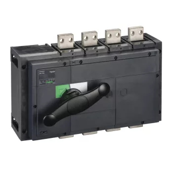   Schneider Electric, 31335, szakaszolókapcsoló 4P 1250A 690V AC 50/60 Hz, fekete rotációs hajtással, Interpact INS1250 (Schneider 31335)