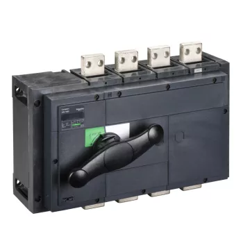   Schneider Electric, 31337, szakaszolókapcsoló 4P 1600A 690V AC 50/60 Hz, fekete rotációs hajtással, Interpact INS1600 (Schneider 31337)