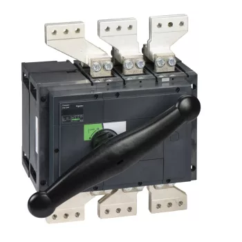   Schneider Electric, 31338, szakaszolókapcsoló 3P 2000A 690V AC 50/60 Hz, fekete rotációs hajtással, Interpact INS2000 (Schneider 31338)