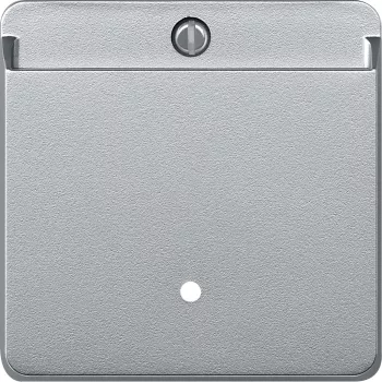   Schneider Electric Merten 315460 fedlap hotelkártya kapcsolókhoz  alumínium - System-M (M-Plan / M-Pure / M-Smart)