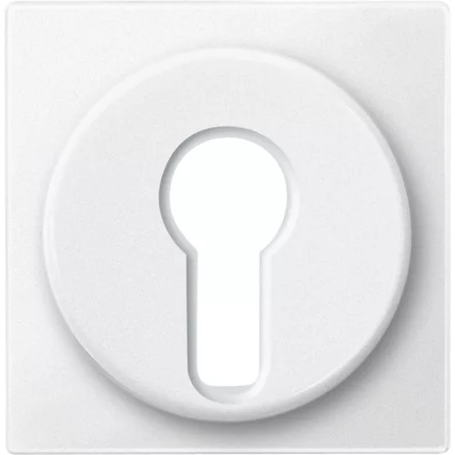 Schneider Electric Merten 318119 Fedlap, kulcsos kapcsolókhoz, System-M, mattfehér
