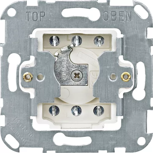 Schneider Electric Merten 318901 kulcsos redőnynyomó betét 10A 250V süllyesztett, rugós bekötés, burkolat és keret nélkül