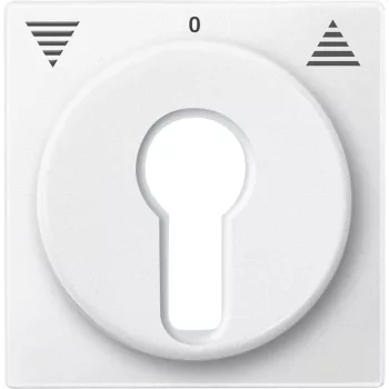   Schneider Electric Merten 319319 fedlap DIN kulcsos redőnyvezérlőkhöz  mattfehér - System-M (M-Plan / M-Pure / M-Smart)