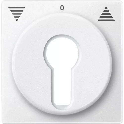 Schneider Electric Merten 319319 fedlap DIN kulcsos redőnyvezérlőkhöz  mattfehér - System-M (M-Plan / M-Pure / M-Smart)