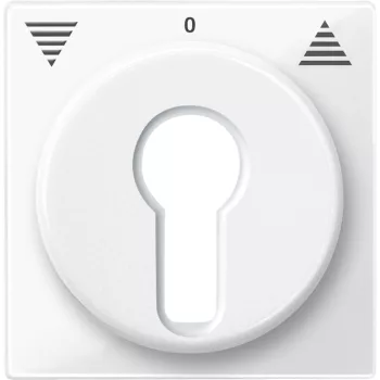 Schneider Electric Merten 319419 Fedlap, kulcsos redőnyvezérlőhöz, System-M, polárfehér