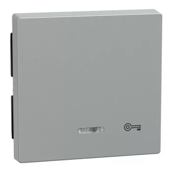  Schneider Electric Merten 430760 billentyű kulcsjellel, jelzőfényes funkciókhoz alumínium - System-M (M-Plan / M-Pure / M-Smart)