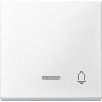   Schneider Electric Merten 430819 billentyű csengőjellel, jelzőfényes funkciókhoz mattfehér - System-M (M-Plan / M-Pure / M-Smart)