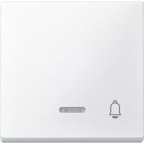 Schneider Electric Merten 430819 billentyű csengőjellel, jelzőfényes funkciókhoz mattfehér - System-M (M-Plan / M-Pure / M-Smart)