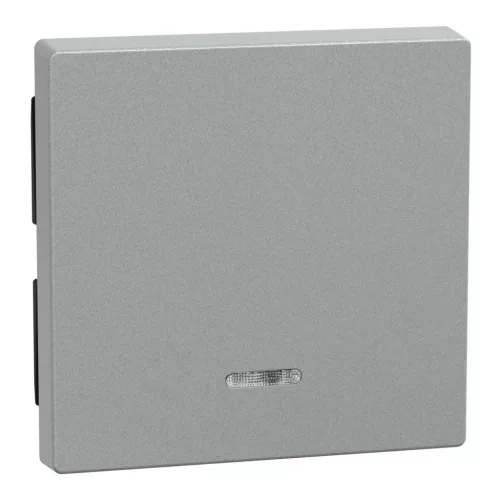 Schneider Electric Merten 431060 billentyű fényjelzős funkciókhoz alumínium - System-M (M-Plan / M-Pure / M-Smart)
