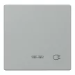 Schneider Electric Merten 431760 billentyű dugalj-jellel, jelzőfényes funkciókhoz alumínium - System-M (M-Plan / M-Pure / M-Smart)