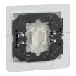 Schneider Electric Merten 432019 IP44-es billentyű polárfehér - System-M (M-Plan / M-Pure / M-Smart)