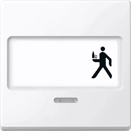 Schneider Electric Merten 434725 feliratozható billentyű fényjelzős funkciókhoz aktívfehér - System-M (M-Plan / M-Pure / M-Smart)