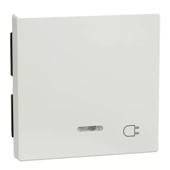   Schneider Electric Merten 435219 billentyű dugalj-jellel, jelzőfényes funkciókhoz polárfehér - System-M (M-Plan / M-Pure / M-Smart)