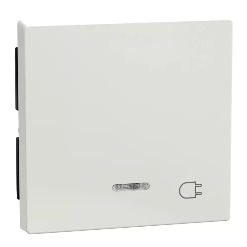 Schneider Electric Merten 435219 billentyű dugalj-jellel, jelzőfényes funkciókhoz polárfehér - System-M (M-Plan / M-Pure / M-Smart)