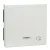 Schneider Electric Merten 435219 billentyű dugalj-jellel, jelzőfényes funkciókhoz polárfehér - System-M (M-Plan / M-Pure / M-Smart)