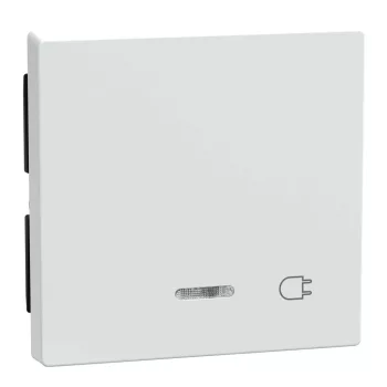  Schneider Electric Merten 435225 billentyű dugalj-jellel, jelzőfényes funkciókhoz aktívfehér - System-M (M-Plan / M-Pure / M-Smart)