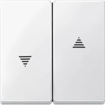 Schneider Electric Merten 435519 Dupla billentyű, redőnyvezérléshez, System-M, mattfehér
