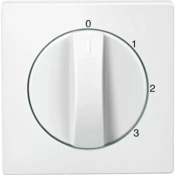   Schneider Electric Merten 437319 fedlap 3 állású forgatógombos kapcsolóhoz  mattfehér - System-M (M-Plan / M-Pure / M-Smart)