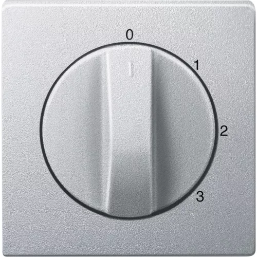 Schneider Electric Merten 437360 Fedlap, 3 állású forgatógombos kapcsolóhoz, System-M, alumínium