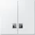 Schneider Electric Merten 437519 dupla billentyű átlátszó fényjelző ablakokkal mattfehér - System-M (M-Plan / M-Pure / M-Smart)