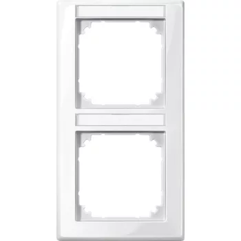 Schneider Electric Merten 470219 M-Smart feliratozható kettes keret, függőleges, polárfehér