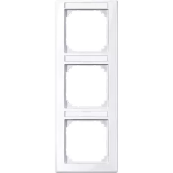 Schneider Electric Merten 470325 M-Smart feliratozható hármas keret, függőleges, aktívfehér