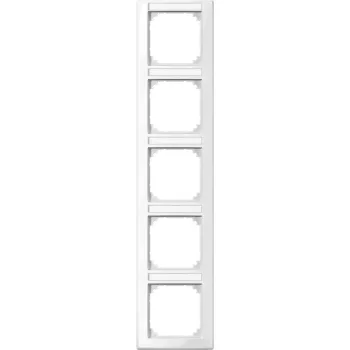 Schneider Electric Merten 470519 M-Smart feliratozható ötös keret, függőleges, polárfehér