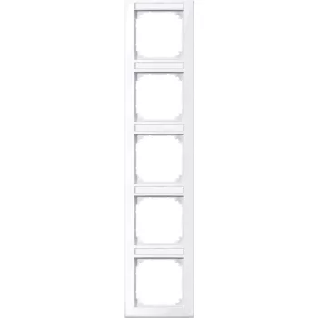 Schneider Electric Merten 470525 M-Smart feliratozható ötös keret, függőleges, aktívfehér