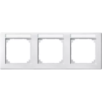 Schneider Electric Merten 473319 M-Smart feliratozható hármas keret, vízszintes, mattfehér