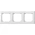 Schneider Electric Merten M-Smart 473319 feliratozható hármas keret mattfehér, vízszintes elhelyezéssel - System-M