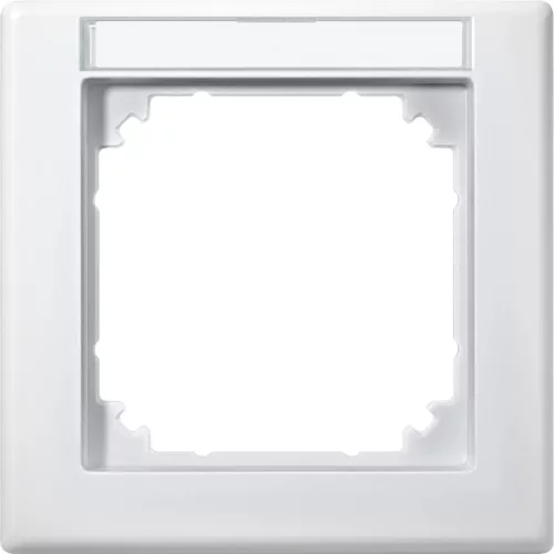 Schneider Electric Merten 474119 M-Smart feliratozható egyes keret, mattfehér