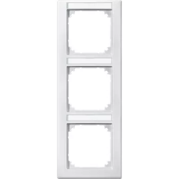   Schneider Electric Merten M-Smart 474319 feliratozható hármas keret mattfehér, függőleges elhelyezéssel - System-M