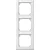 Schneider Electric Merten M-Smart 474319 feliratozható hármas keret mattfehér, függőleges elhelyezéssel - System-M