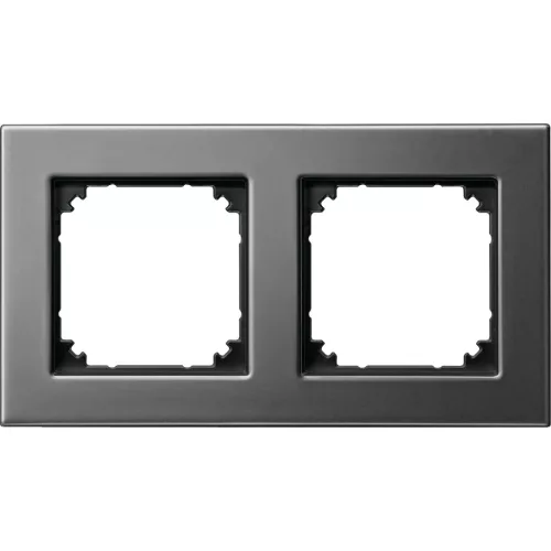 Schneider Electric Merten 475214 M-Plan kettes keret, ródium (fém)