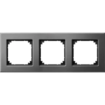   Schneider Electric Merten M-Plan 475314 hármas fém keret ródium függőleges és vízszintes elhelyezéssel - System-M