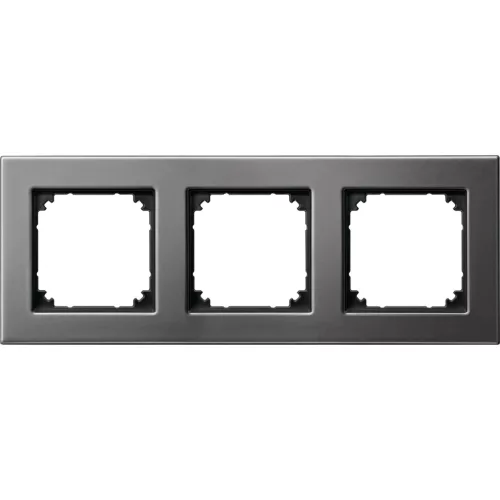 Schneider Electric Merten M-Plan 475314 hármas fém keret ródium függőleges és vízszintes elhelyezéssel - System-M