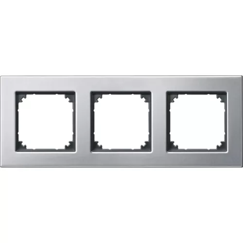 Schneider Electric Merten M-Plan 475360 hármas fém keret platina függőleges és vízszintes elhelyezéssel - System-M