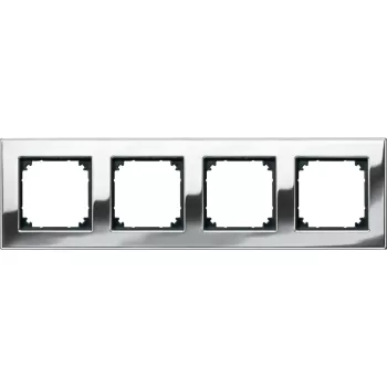Schneider Electric Merten 475439 M-Plan négyes keret, króm (fém)