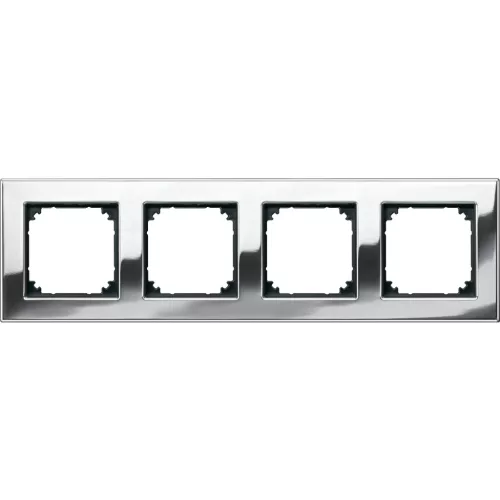 Schneider Electric Merten 475439 M-Plan négyes keret, króm (fém)