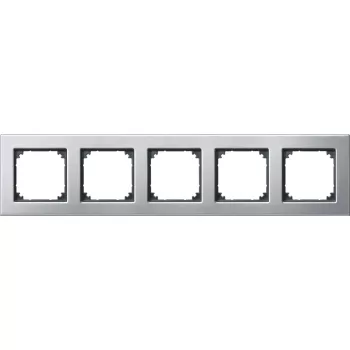 Schneider Electric Merten 475560 M-Plan ötös keret, platina (fém)
