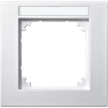 Schneider Electric Merten 476119 M-Plan feliratozható egyes keret, mattfehér