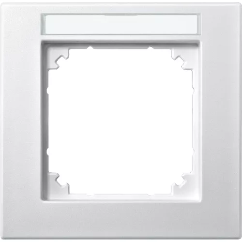 Schneider Electric Merten 476119 M-Plan feliratozható egyes keret, mattfehér